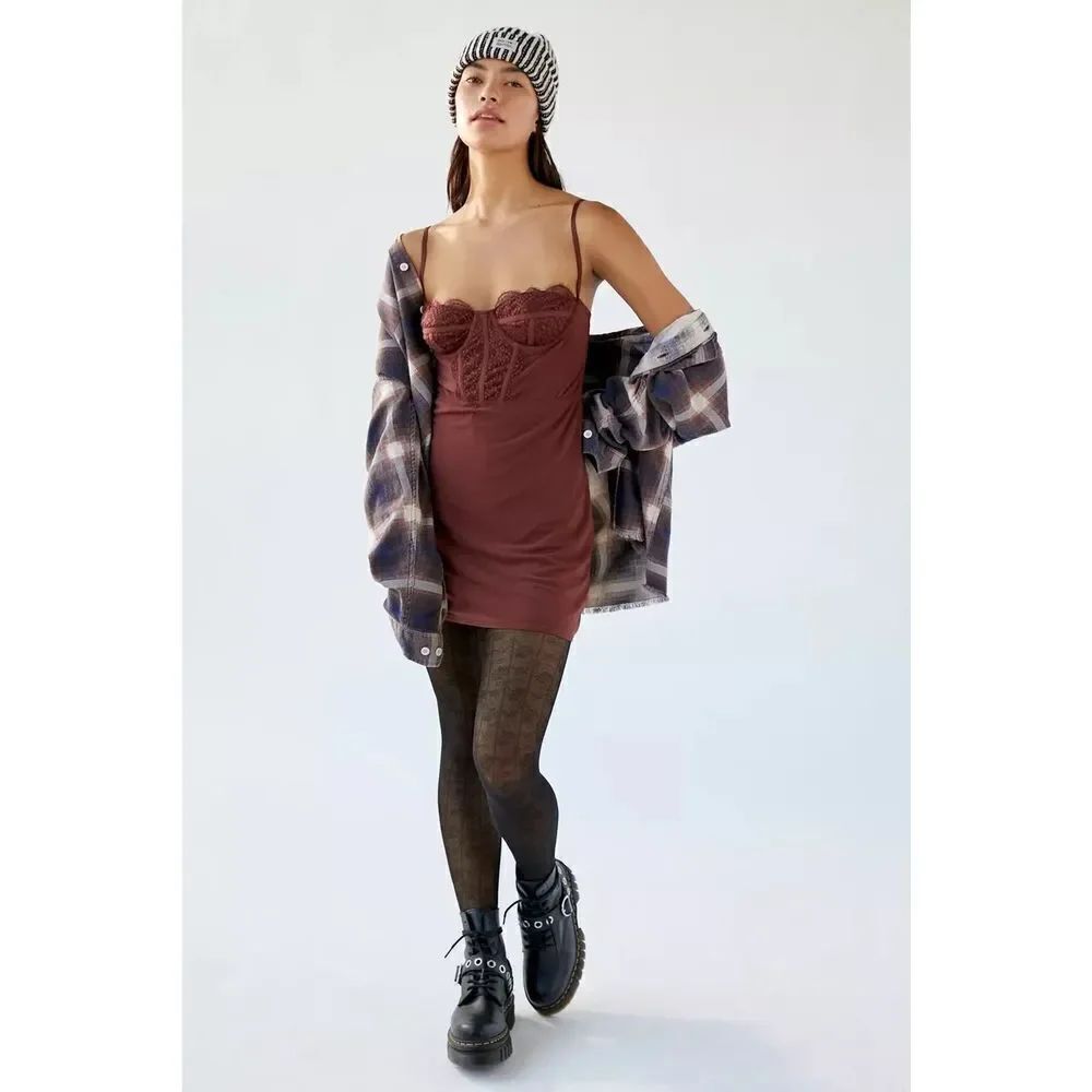 ✨HP✨UO Modern Love Bustier Mini Dress✨